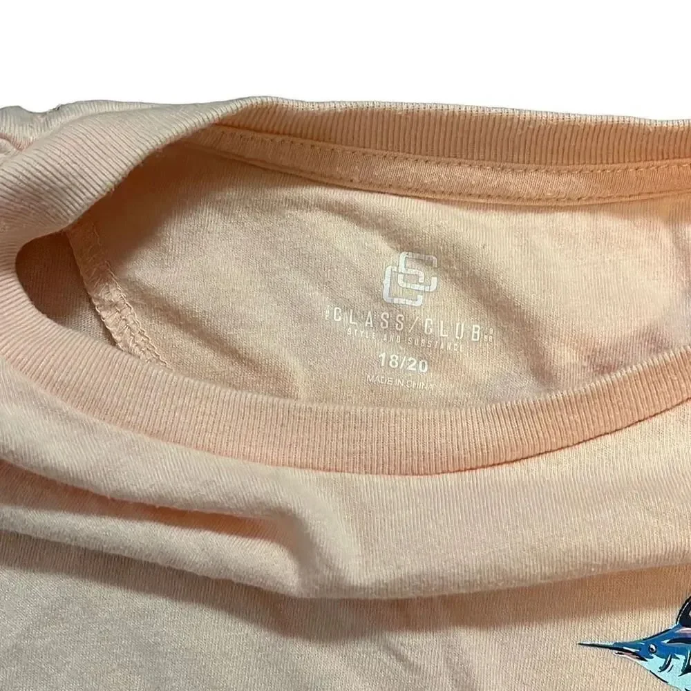 Class club boys fishing tee size 18/20
